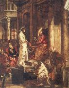 TINTORETTO, Jacopo Christ before Pilate oil